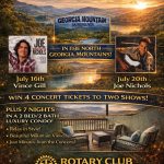MusicFest Getaway North Georgia concert experience with tickets and a luxury mountain stay. - Rotary Club Of Clayton MusicFest Getaway North Georgia concert experience with tickets and a luxury mountain stay.